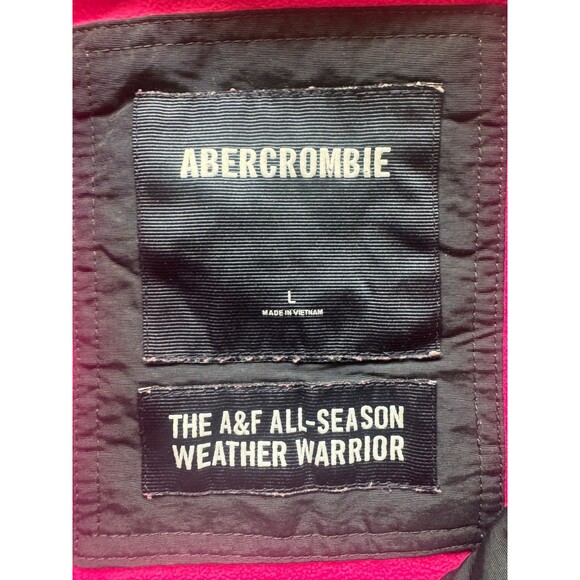 Abercrombie & Fitch Jacket Women Large Navy All Season Weather Warrior Zip Up - Picture 6 of 11